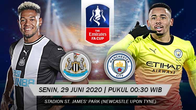 Prediksi Bola Newcastle United vs Manchester City 29 Juni 2020 Piala FA